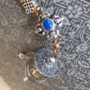 Tibetan 🙏Prayer Wheel Amulet Key Chain